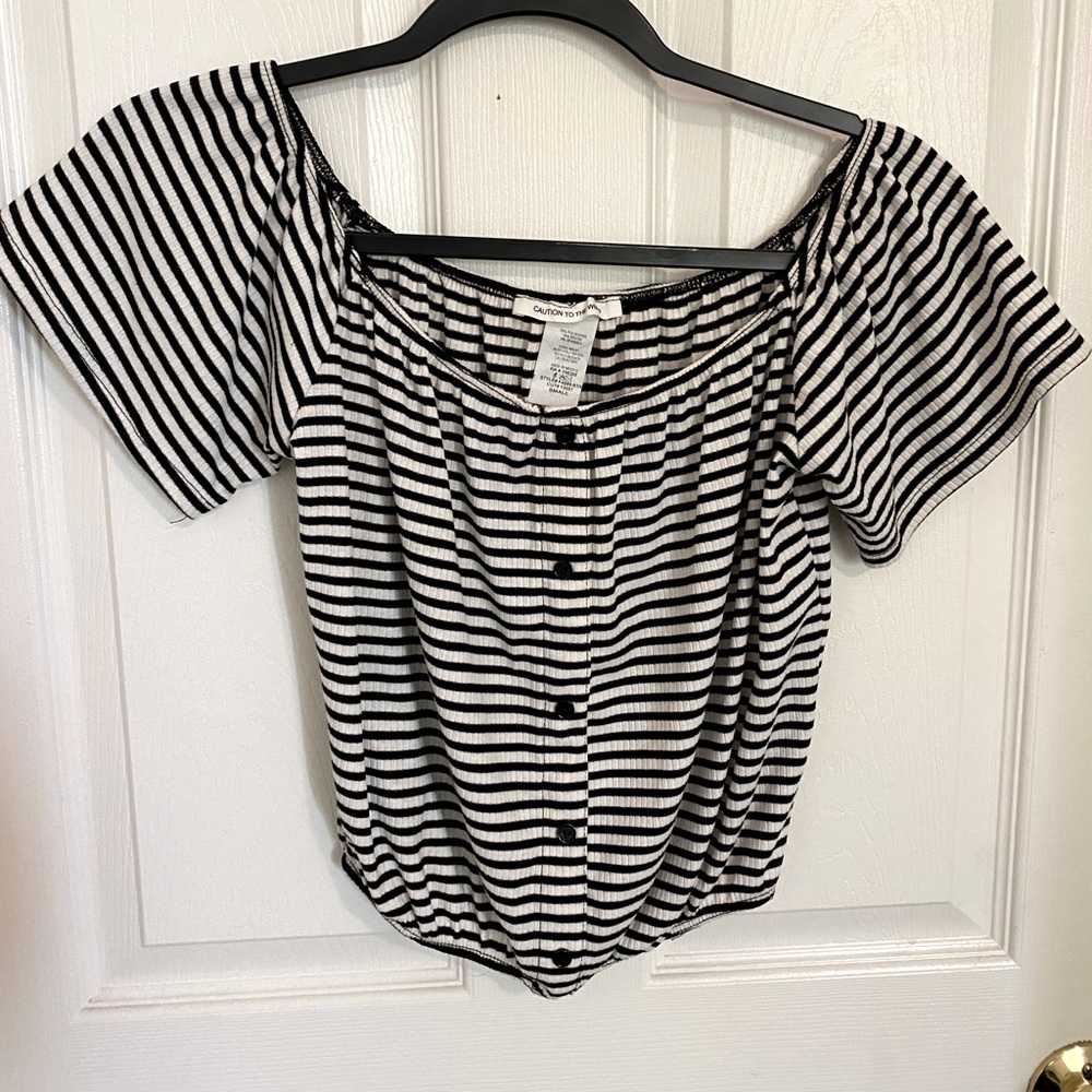 Off the shoulder crop top